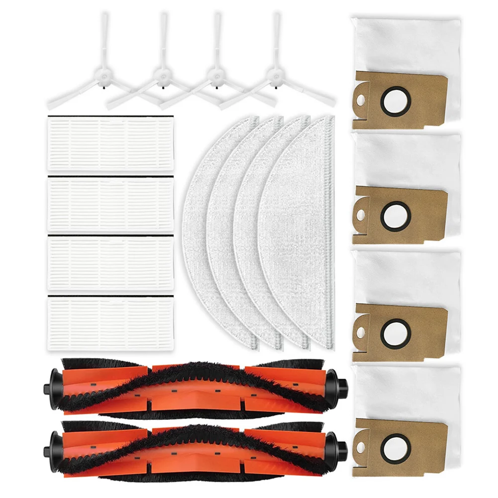 

For Lydsto R1 / R1A / R1 Pro / S1 Bags Side Brush Filter Mop Rag Cloth Main Brush Vacuum Cleaner Replacement Accessories
