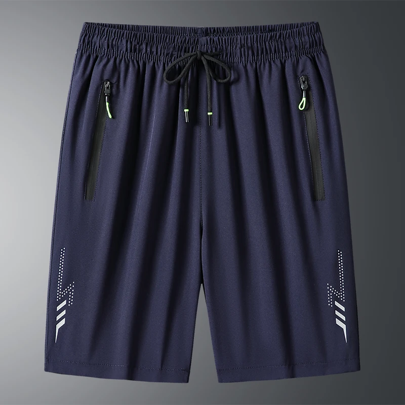 Summer Outdoor Fashionable Ice Silk Five Quarter Pants Trend Loose Lightweight Breathable Sweat Absorbing Quick Drying Shorts