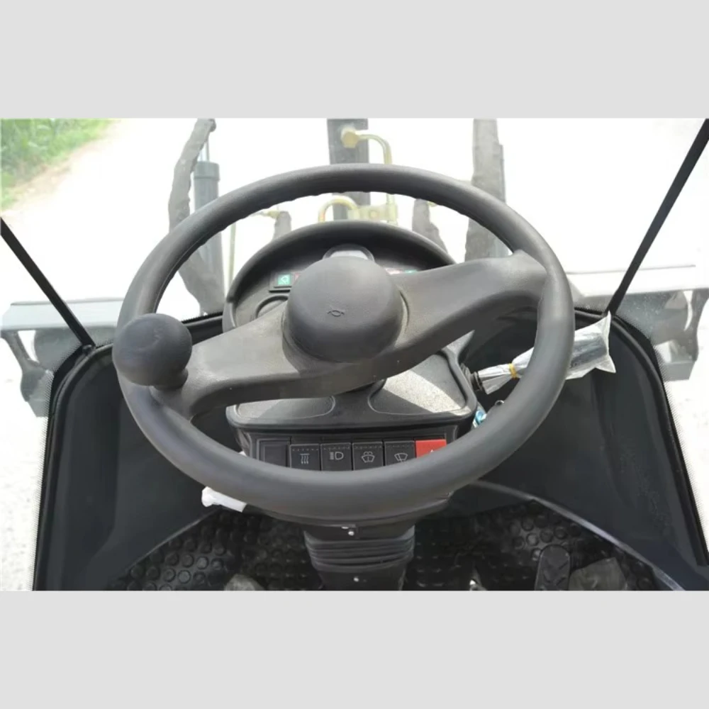 جرافة انزلاقية صغيرة سعة 1 طن، لودر صغير الحجم مع دلو ومرفقات لأعمال المزرعة والحديقة والطرق والبناء