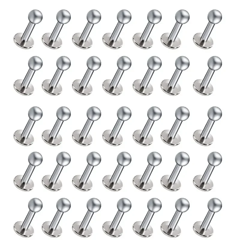 100 PCS/Lot Titanium Steel Labret Lip Piercing Jewelry Earrings for Women Men Piercing Tragus Snug Daith Earring  jewlery gift