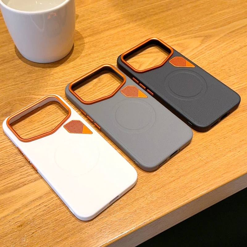 Xiaomi Poco F8 Pro/F8 Ultra/F7 Pro Ultra用ケース、磁気ワイヤレス充電対応、放熱性、高級PUレザー、頑丈なスマホカバー