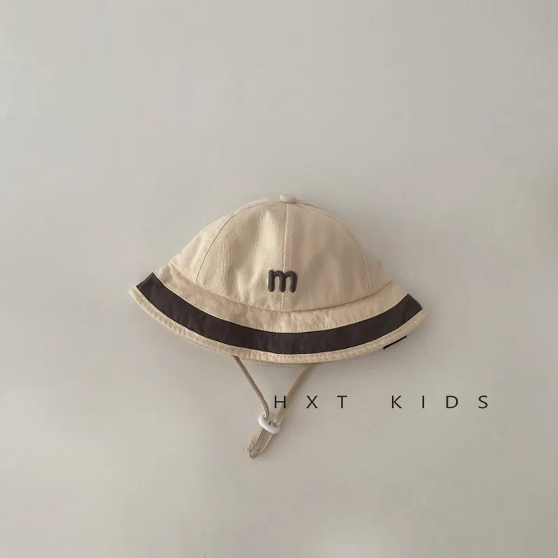 Korean Baby Hat Breathable And Windproof Spring Autumn New Fashion Letter Boys Girls' Baby Sunscreen Children's Fisherman's Hat view 5
