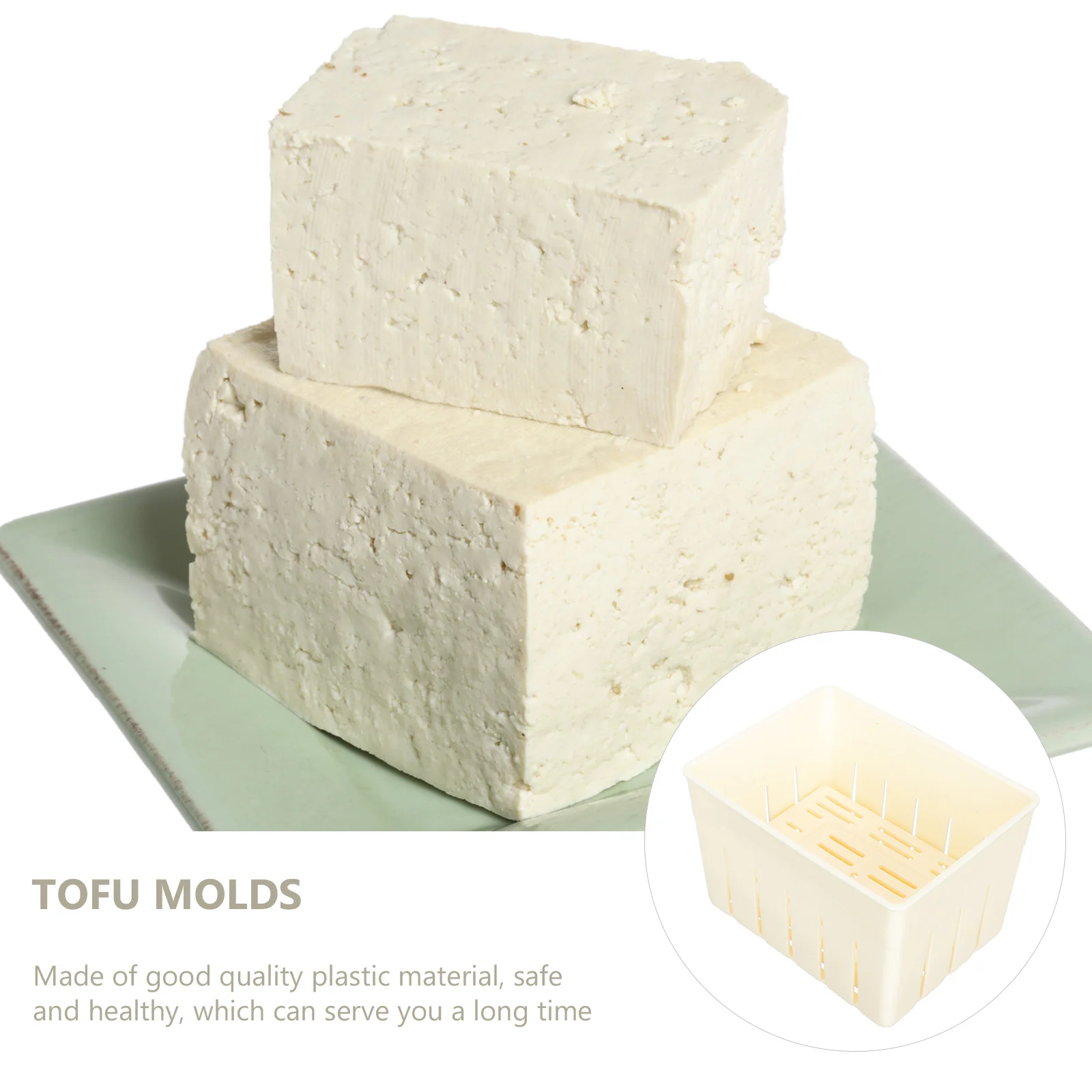 Moldes de Tofu para cocina, Material seguro de larga duración, preparación de Tofu para el hogar, moldes de cocina para cuajada de frijol, 2 uds.