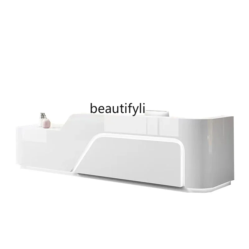 

Reception Desk Simple Modern Company Paint Office Beauty Salon Cashier Counter Bar