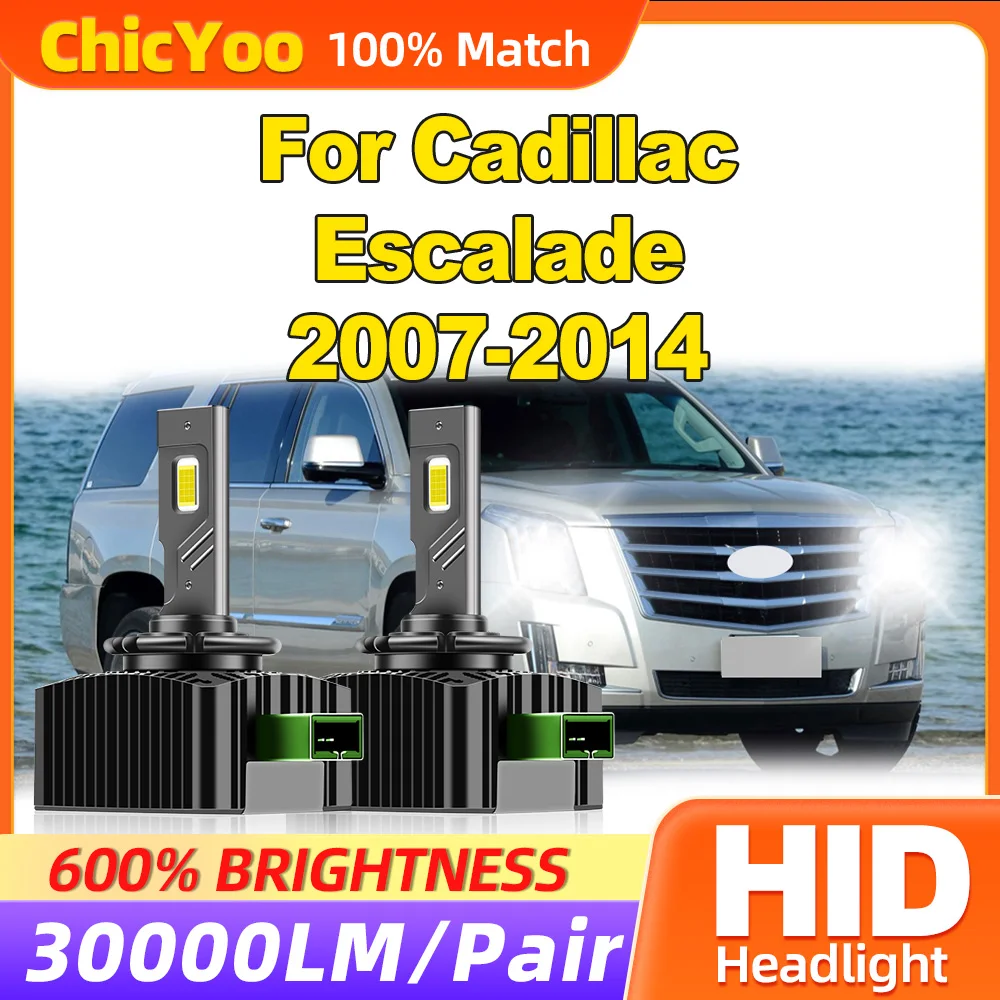 

30000LM Canbus LED Headlight Bulbs 120W Xenon Lamps 6000K White Auto Headlamps For Cadillac Escalade 2007-2011 2012 2013 2014