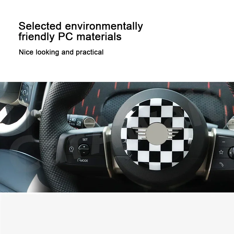 Car Steering Wheel Center Panel Cover Car Sticker Interior Trim For Mini Cooper Accessories For Mini Cooper J01 J05 U25 F66 F65 view 3