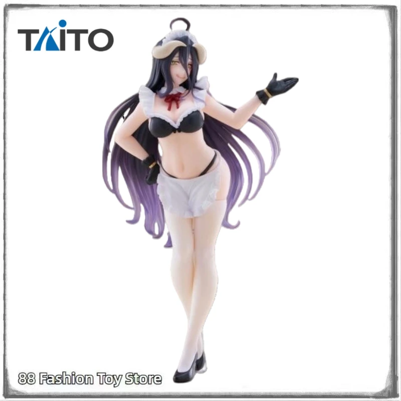 

В наличии оригинальная TAiTO Coreful OVERLORD Albedo Maid Style ~ 18 см аниме фигурка модель игрушка подарок орнамент коллекция статуя