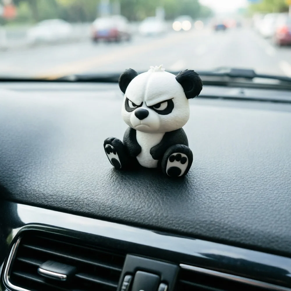 Panda Sculpture Ornament, Suitable for Home Decor, Car Decor, Easter Decoration Ornament, Car Ornament, Desktop Ornament