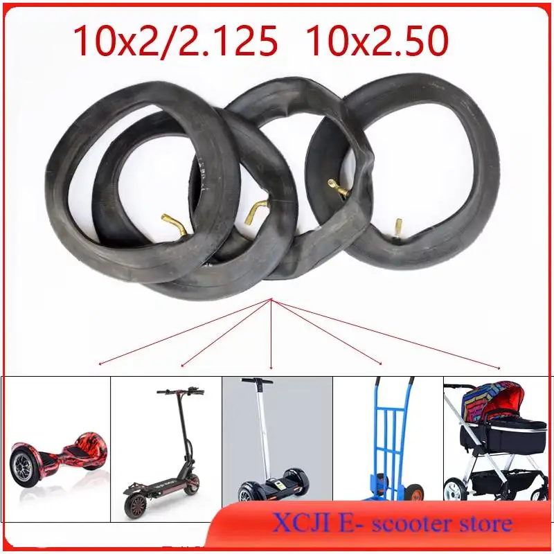 10 Polegada tubo interno para 10x2.5010x2 10x2.125 câmera 10x2/2.125 pneu da roda scooter elétrico equilíbrio hoverboard pneu da motocicleta