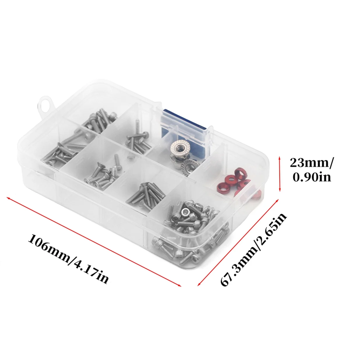 New RC Car Upgrade Stainless Steel Hexagon Screw Nut Screws Kit for Arrma 1/18 Granite Typhon Mojave Grom RC Car Toy Parts