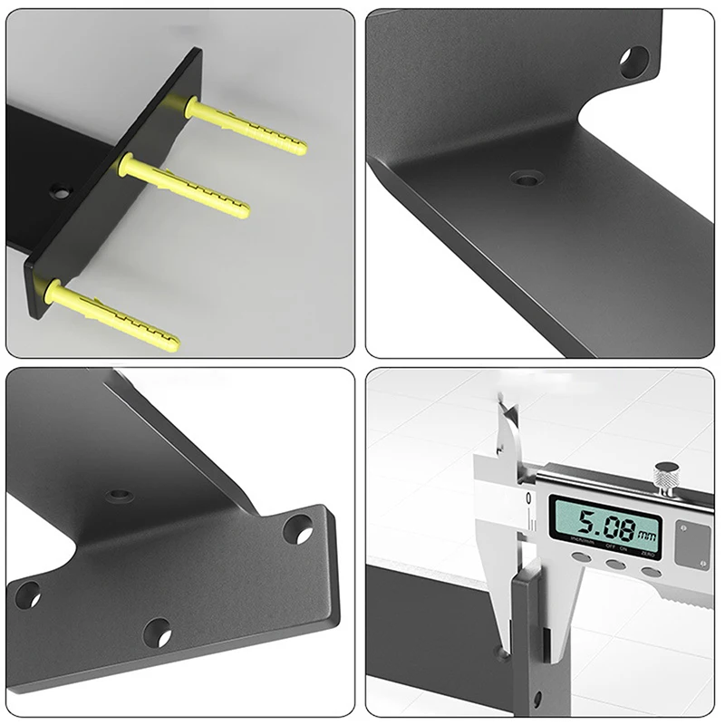 Wall Shelf Bracket Suspended Tripod Shelf Support Hidden Wall Fixed Partition Storage Rack Shelves Angle Bracket Thicken