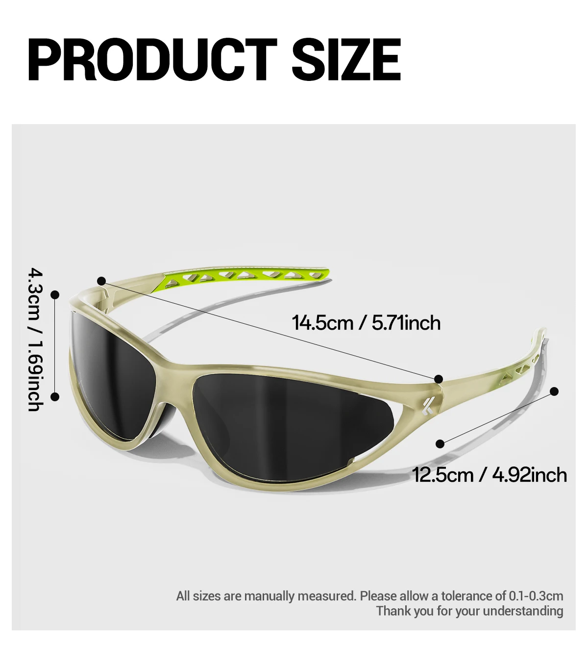 KAPVOE HD UV400 Photochrome Radfahrbrille Sonnen- und Windschutz Unisex Stilvolle Outdoor-Wanderbrille Sportbrille Fahrbrille – Detail 20