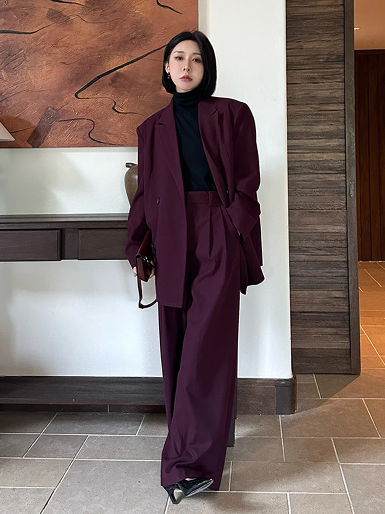 [MODX] Minimalist And High-end Slanted Button Placket  Jacket For Women, 2024 Autumn And Winter New Style Temperament Suit Coat