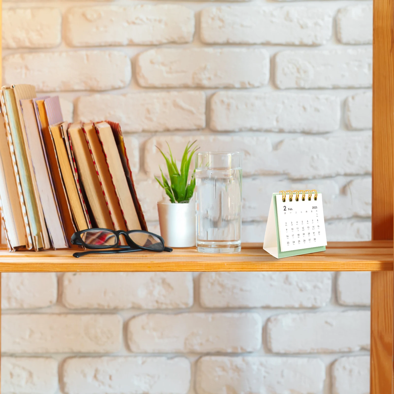 

Portable Modern Small Desk Calendar Standing Desktop Calendar Office Monthly Event Organizer Stand Up Table Calendars