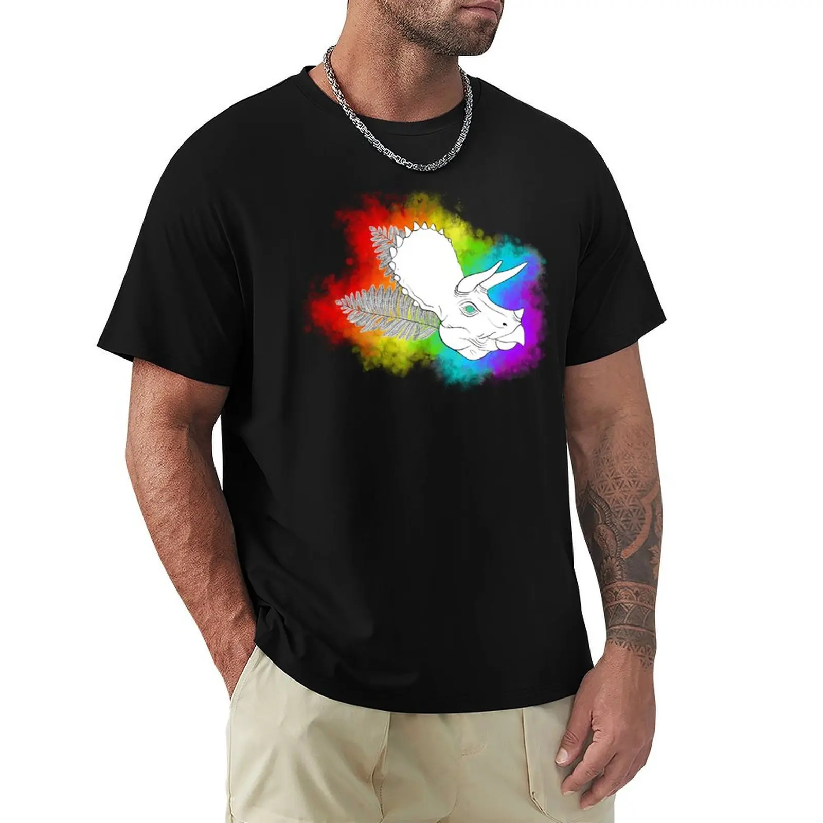 

Pride-Ceratops T-Shirt luxury t-shirt rapper graphic tees vintage t shirt men
