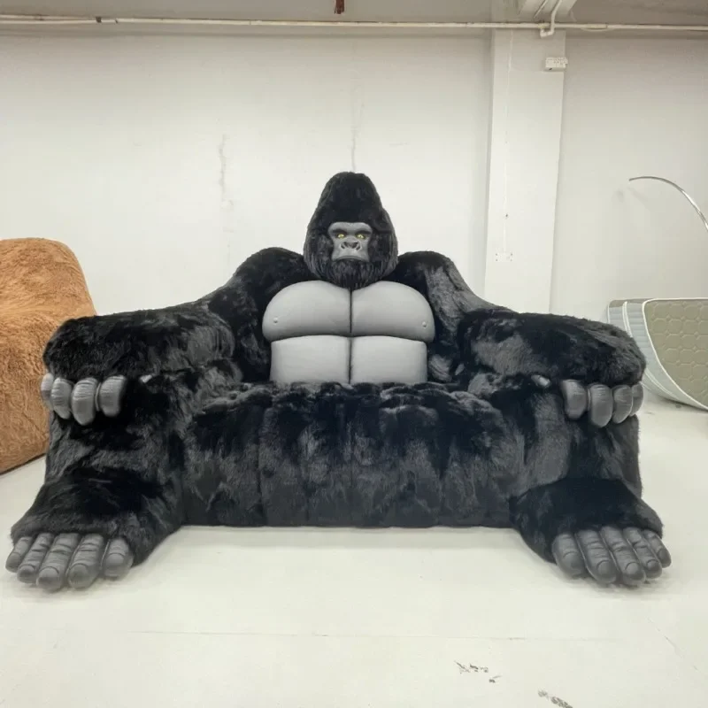 Gorilla sofa living room furniture two-dimensional diamond sofa bedroom bed creative size apartment leather sofa