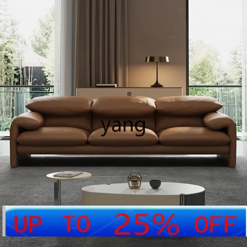 

lhh sofa living room Italian first-layer cowhide leather sofa