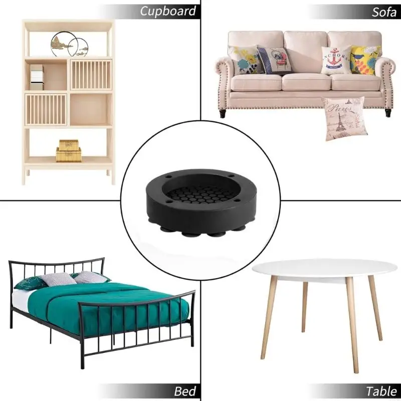 A0NC Набор из 4 мебельных подставок Набор подставок для шайб Мебельные подставки из силиконового материала