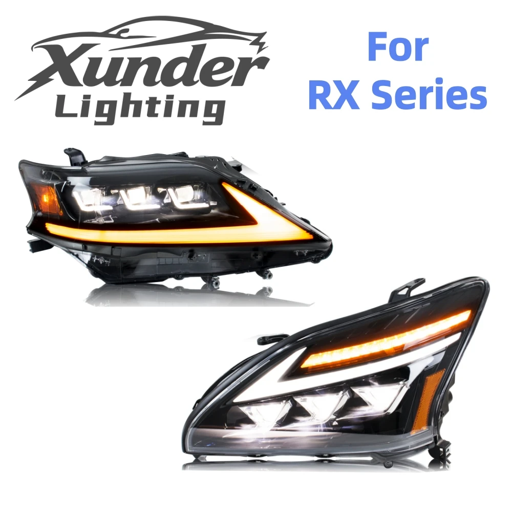 Voll-LED-Scheinwerfer für Lexus RX-Serie RX330 RX350 2003-2008 2013-2015 Canbus-Projektorlampen-Baugruppe [Nicht passend für 2009-2012 RX]