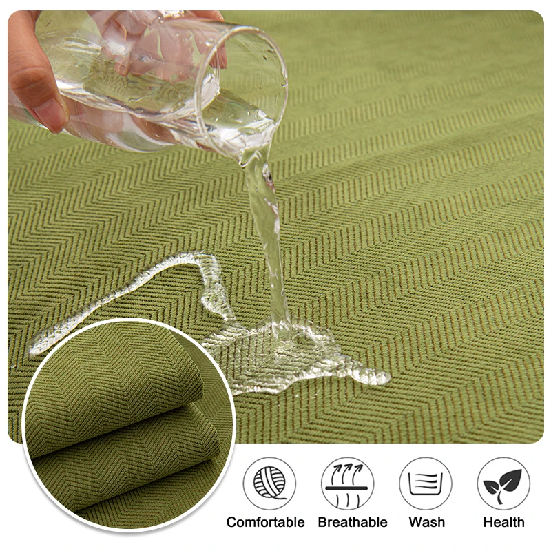 Waterproof Sofa Cover Chenille Sofa Towel Solid Color Living Room Sofa Cushion Non-Slip Sofa Cushion Armrest Combination Covers