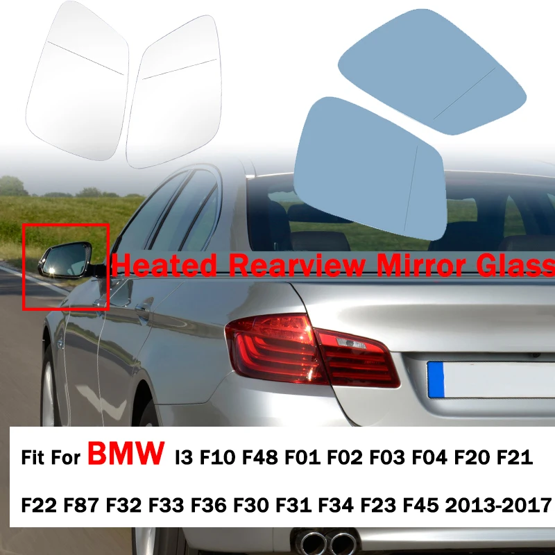 

Rhyming Heated Side Rearview Mirror Glass Fit For BMW I3 F10 F48 F01 F02 F03 F04 F21 F22 F87 F32 F33 F36 F30 F31 F34 F23 F45