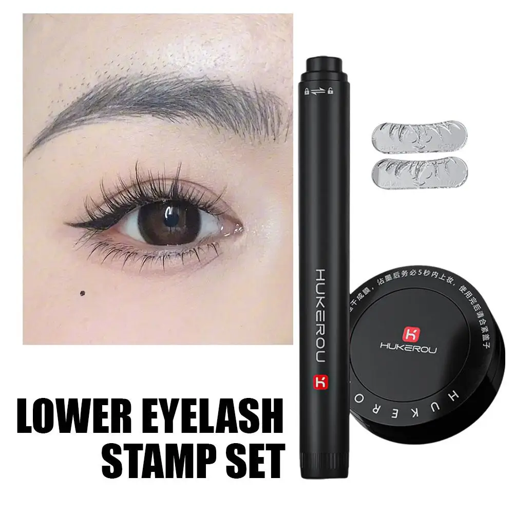 Impermeável e Sweatproof Lower Eyelash Seal, cílios postiços, criptografado, descartável, de secagem rápida, magnético, Não-remoção, Y9G8