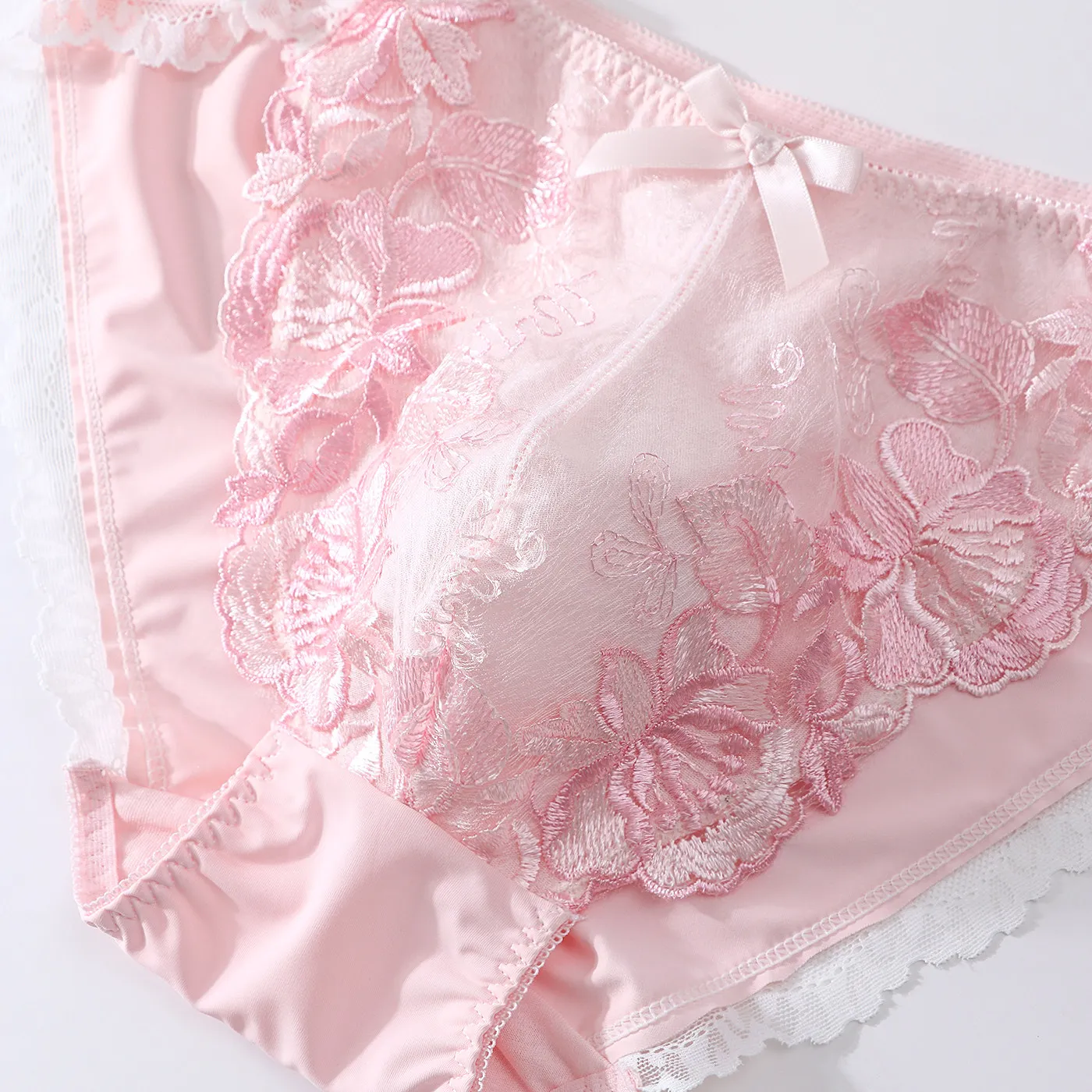 High Quality Man Lace Floral Embroidery Pink Panty Briefs Live Show Dance Costumes DJ CLub Bar BF Gifts Harajuku view 6