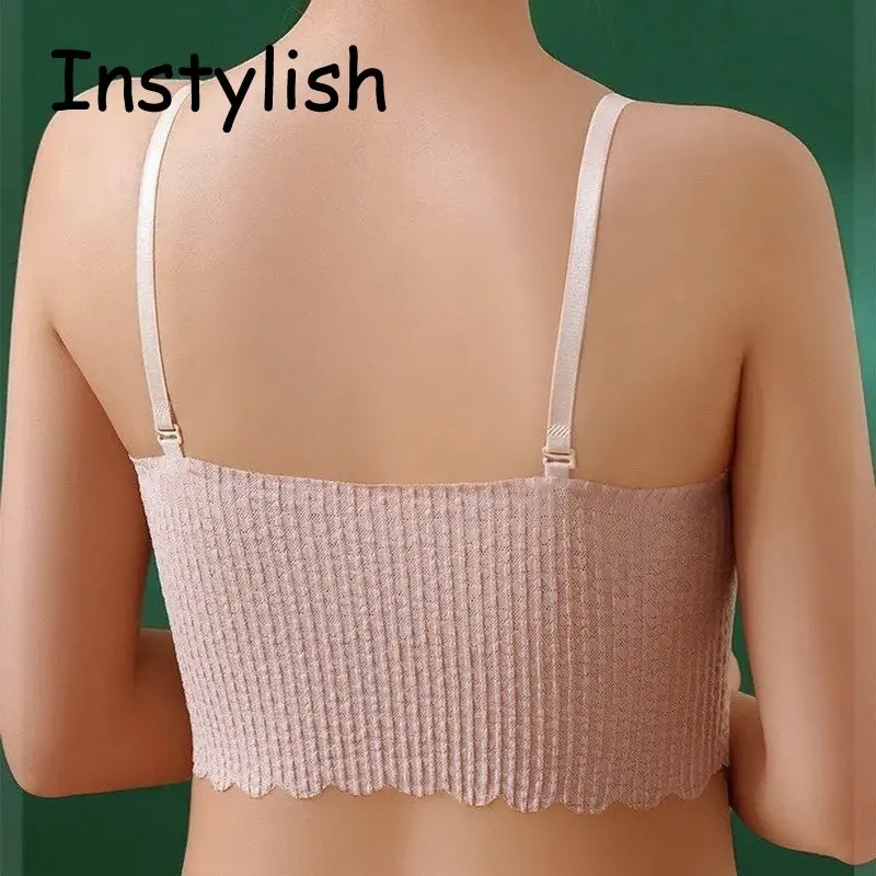 Sexy Invisible Bra Tube Tops Strapless Bras Seamless Bralette Wireless Wedding Brassiere Push Up Underwear Women Lingerie