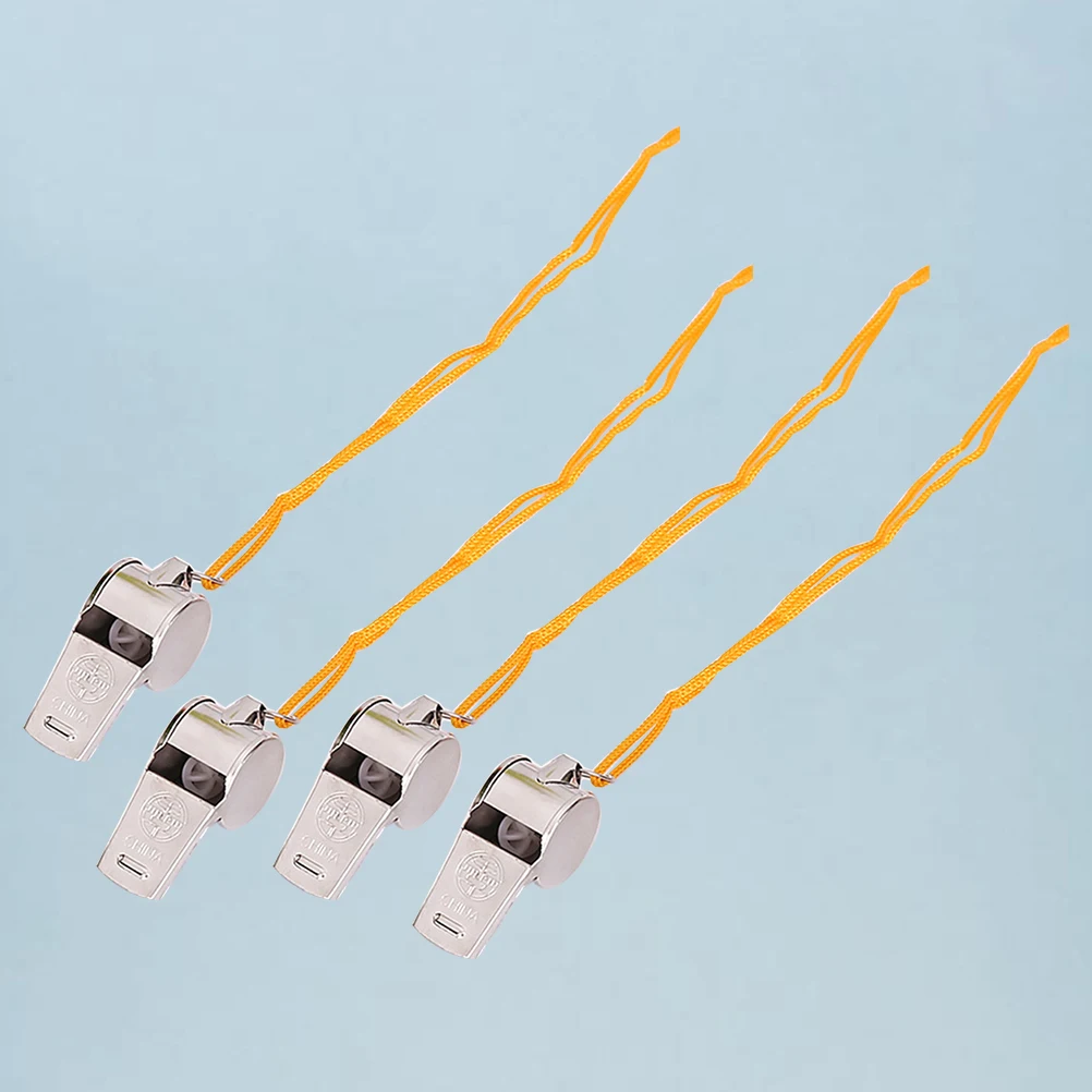 12 قطعة صفارات الحديد الصلبة عالية الملعب خفيفة الوزن في حالات الطوارئ بقاء التخييم التنزه في الهواء الطلق لعبة صافرة صافرة الطوارئ #4