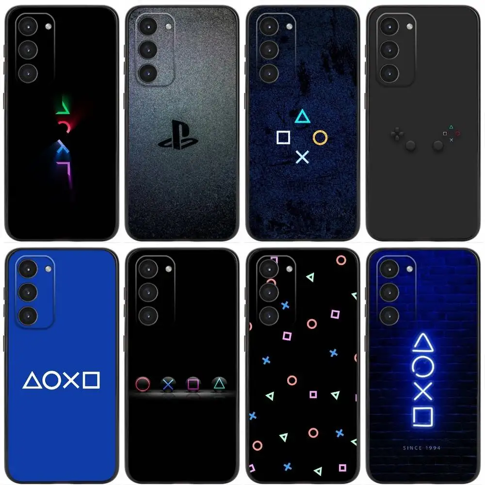 Чехол для телефона Game PlayStation для Samsung Galaxy A20,21s,22,31,32,52,53,72,73,80,91 Мягкий жидкий силиконовый черный чехол