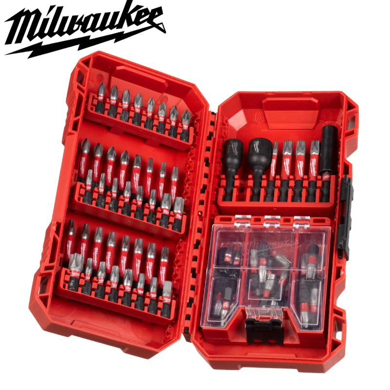 

Milwaukee Shockwave 4932492008 Impact Duty Bit Set 75-Piece TX PZ PH HEX TXBO Accessories For Wrenches Screwdrivers