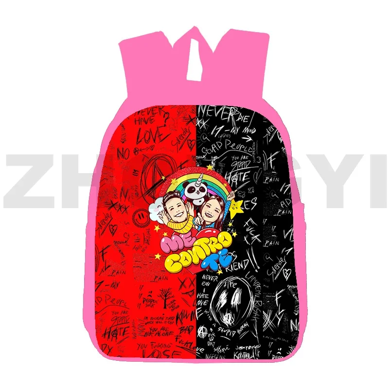 3D Print Me Contro Te Backpacks for Girls Zipper 12/16 Inch Cartoon Child's School Bag Funny Anime Me Contro Te Laptop Backpack