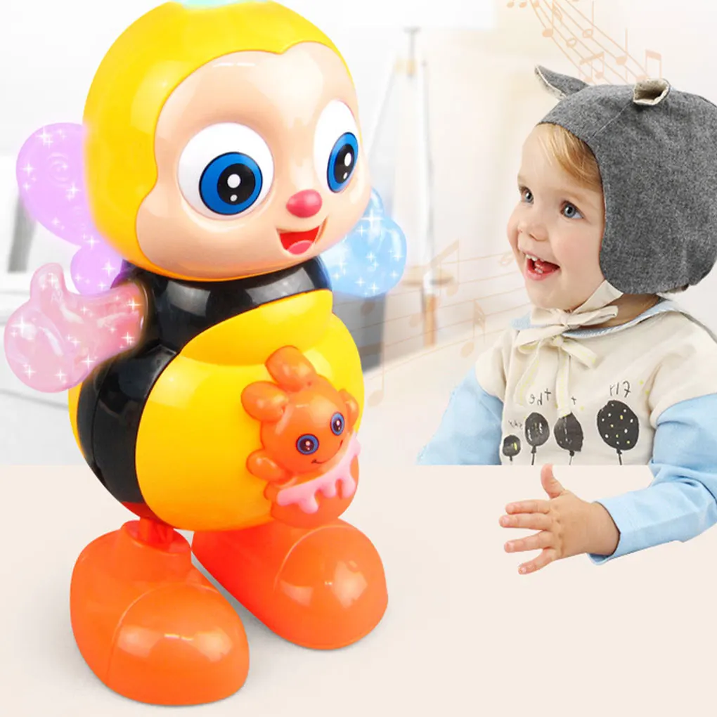 Dancing Bees Toy With Animated Music Lightweight And Safe For Joyful Playtime Can Joy To Children