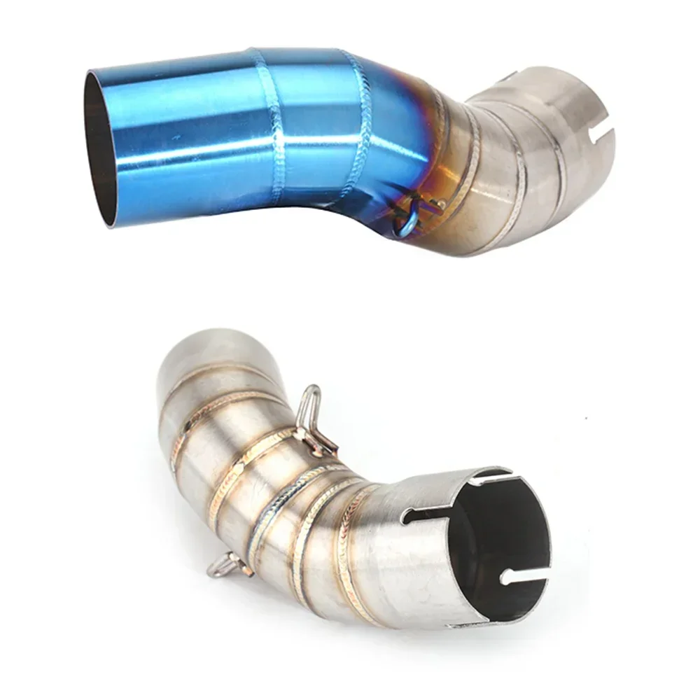 

Motorcycle Exhaust System Kawasaki Z900 2018 2019 Slip-on Middle Link Pipe Adapter Fit For Universal Modified 51mm Muffler Joint