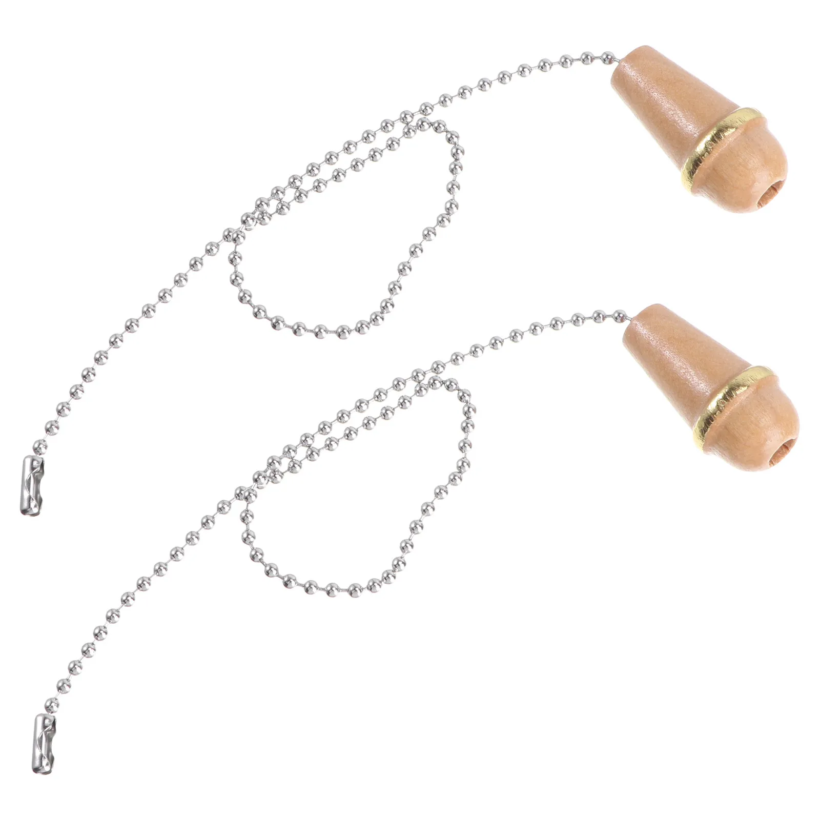 

2Pcs Stylish Eco-Friendly Reusable Ceiling Fan Pull Chains -on Design for Easy Light Control Bedroom Living Room