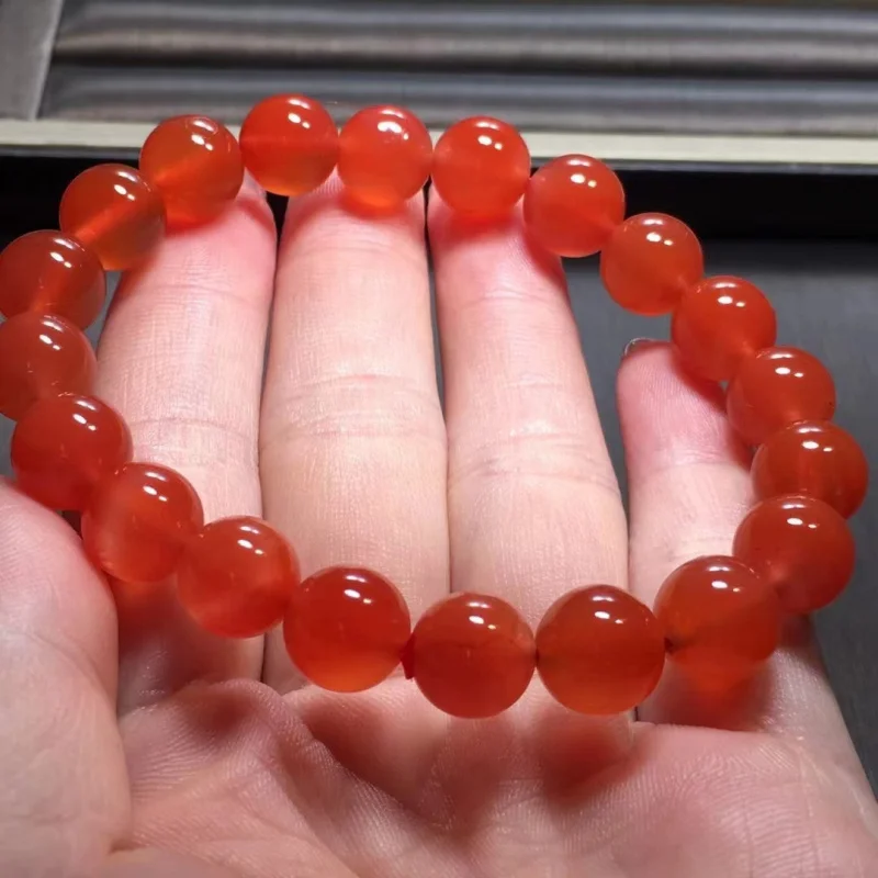 

Factory Natural BaoshanRed Single Ring Bracelet Fluorescent Strong Clean No Miscellaneous Fashion Style