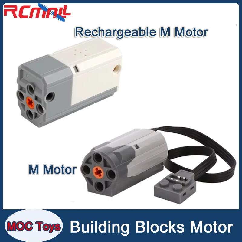 Rechargeable Building Blocks M Motor Bluetooth-connection M Motor Compatible with Lego Power Group MOC Technology PF Blocks 8883