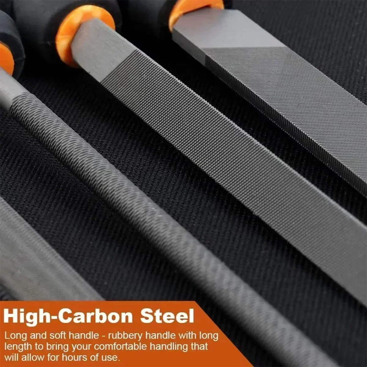 19pcs Metal File Tool Bag Drop Forged Alloy Steel File Set Precision Wood Handle Rasp File Tools for Metalwork Hand Files