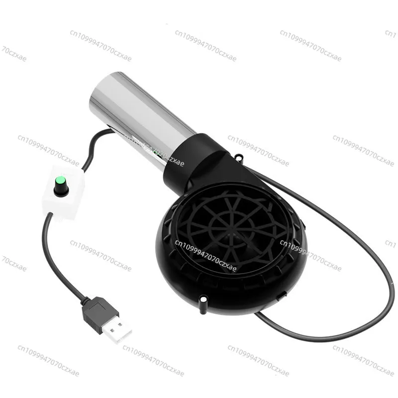 

Outdoor Blower BBQ Charcoal Fire Stove, Portable Speed Regulation Small Mini USB Hair Dryer