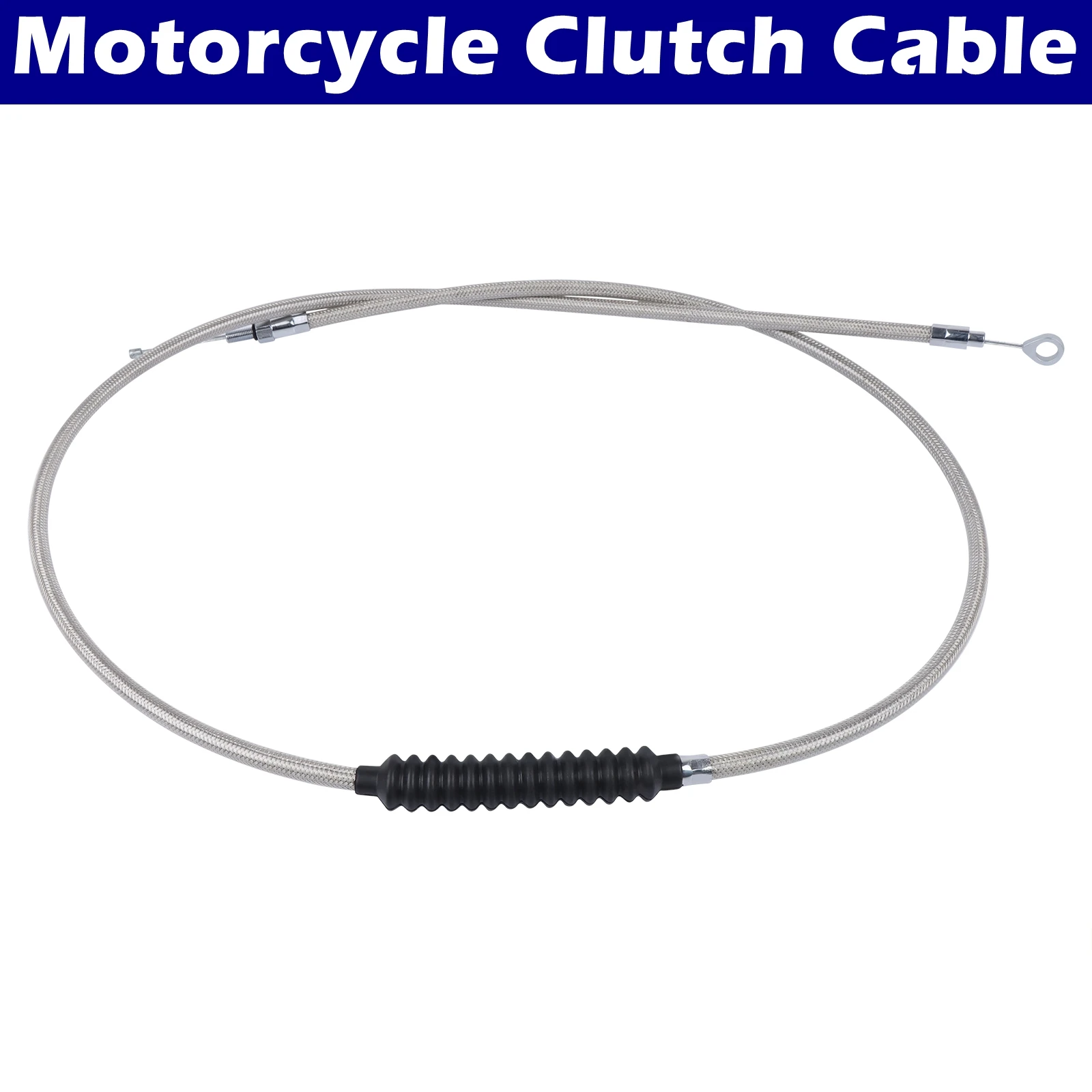 

For Harley Sportster Electra Glide Road King Street Glide Motorcycle Braided Stainless Steel Clutch Cable Wire Kit 1.6m - 2.0m
