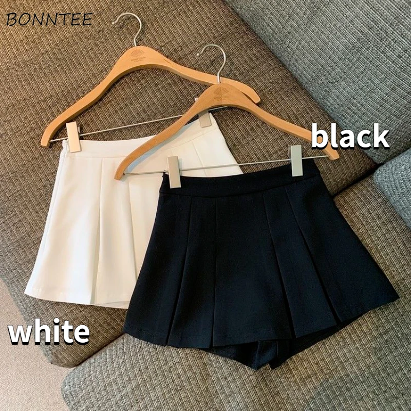 

Pleated Skirts Women Simple Design All-match Preppy Classic Korean Style Sexy Sweet Y2k Party Mini Faldas Summer Fashion Leisure