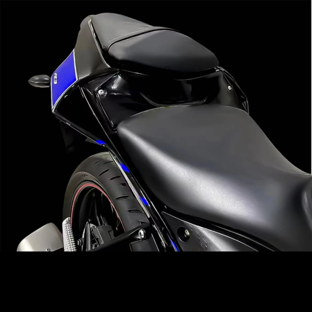 لياماها 2015-2023 ، 2021 ، 2022 ، 2023 جديد R3 الذيل الخلفي الجانب هدية أجزاء الدراجة النارية الأزرق نمط الجسم لوحة لوحة دليل الهواء #4