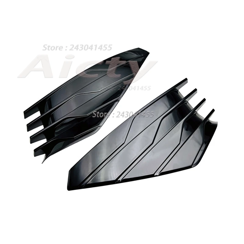 For Nissan Rogue X-Trail T33 2022 2023 ABS Black Front Foglight Bumper Cover Trim Foglight Decoration Round Sticker Styling