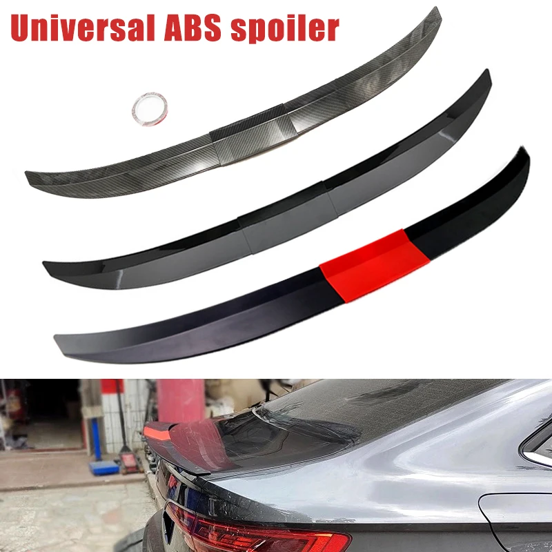 Universal Car spoiler Racing spoiler ABS Three-section Tail Wing Rear Trunk Spoiler Lip DIY Parts Accessories spoiler universal