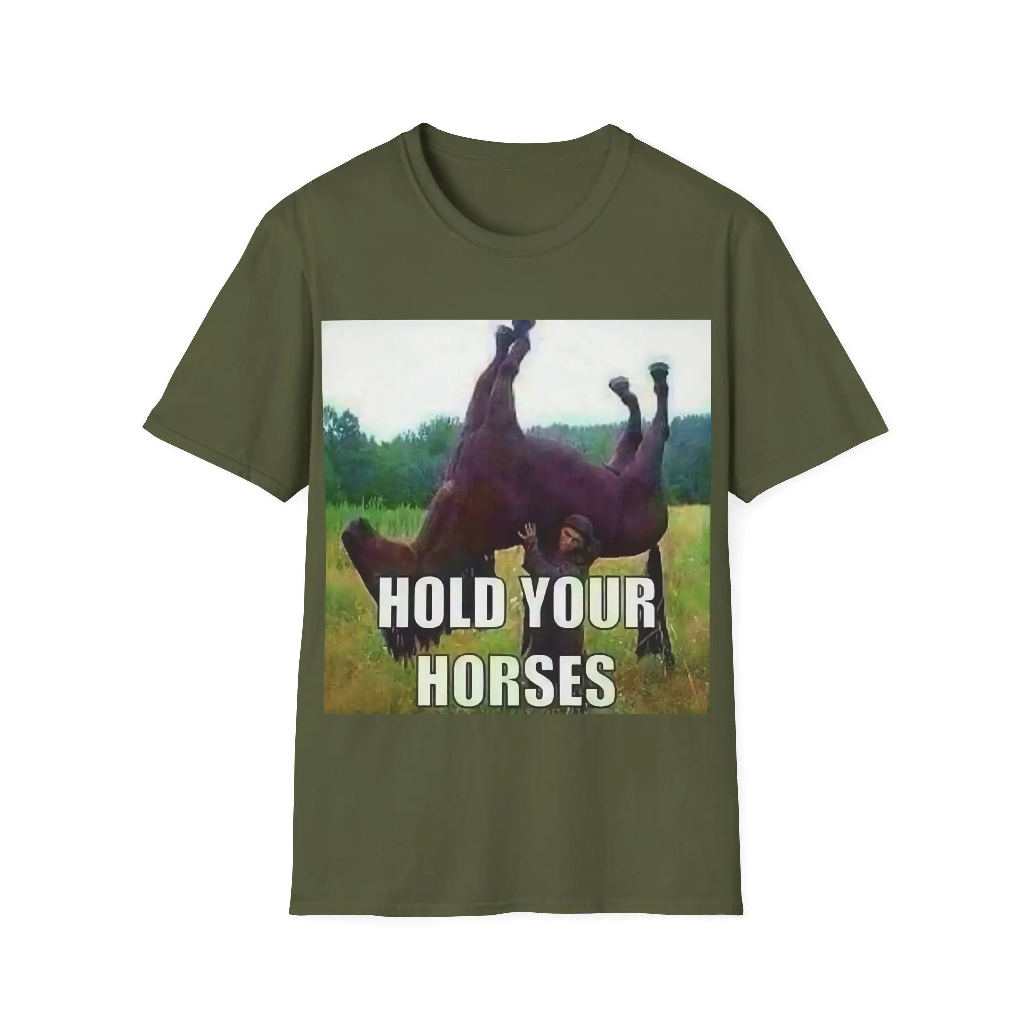 Hold Your Horses Antimeme Funny Meme T Shirt