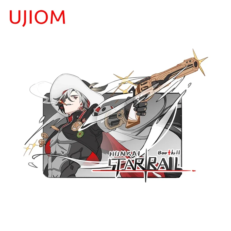 UJIOM Boothill Honkai Star Rail Cool Strip Design Wall Stickers Unique Pattern Laptop Decals Scratchproof Bedroom Accessories