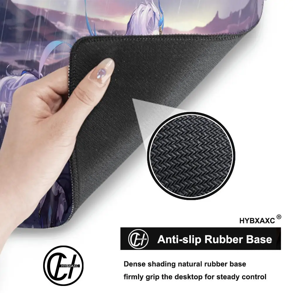 Neuvillette Mousepad Genshin Impact Mouse Pads Game Mat Xxl Gaming Accessories Desk Rug Keyboard Pad Computer Desk Table Cushion