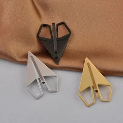 Stainless steel aircraft brooch trendy suit shirt pin for men women's luxury clothing decoration