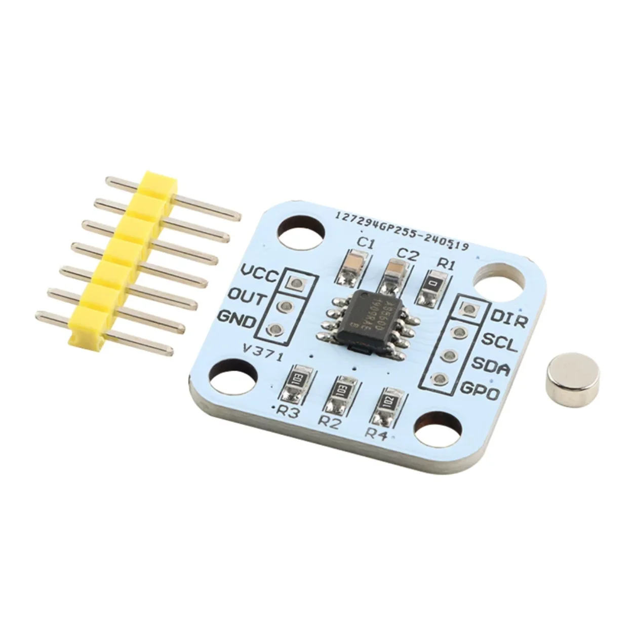 5pcs AS5600 Magnetic Encoder 12-bit Programmable Non-contact Magnetic Angle Measurement Sensor Module