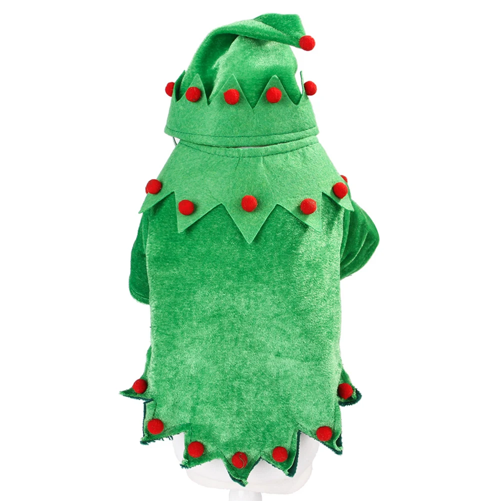 

1 set 1 Set Christmas Pet Dog Clothes Durable Warm Costume For Small Breed Dog Funny Outfit Walking Jogging Party Size